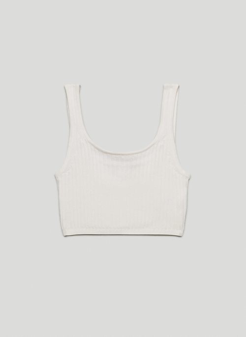 MANILA TANK - Ribbed, scoop-neck sweater tank