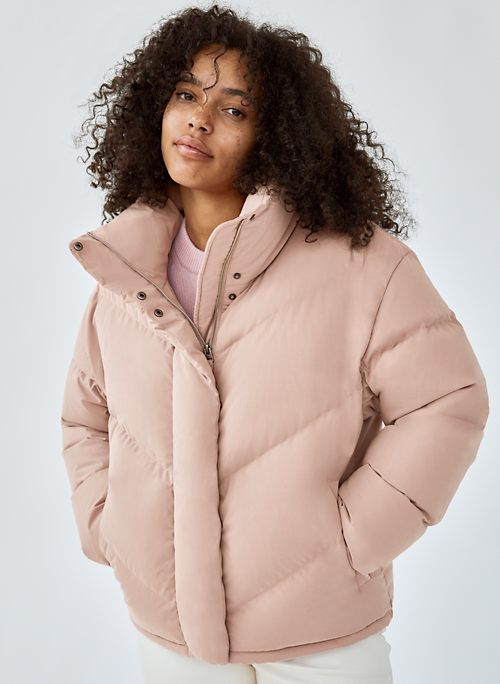 aritzia cropped puffer