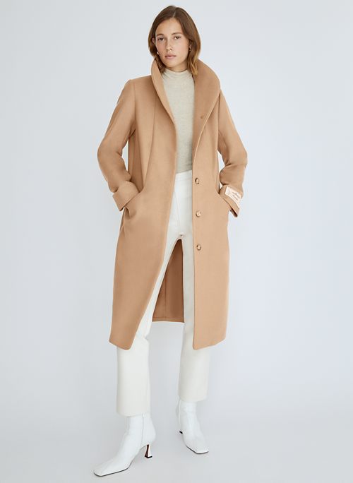 tan long coat
