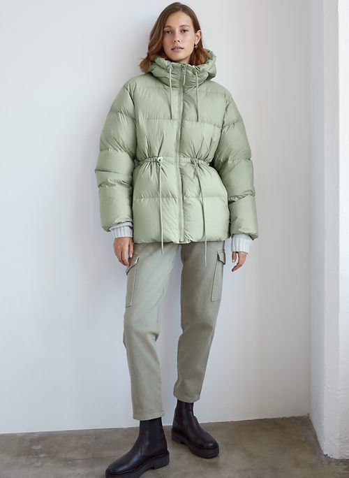 aritzia light down jacket