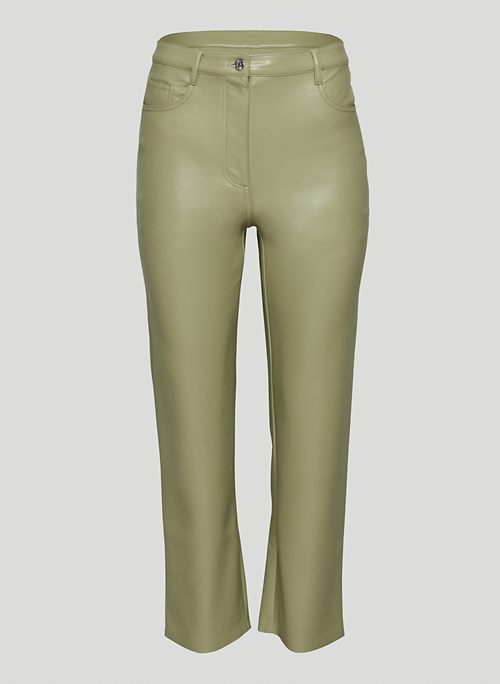 MELINA CROPPED PANT - Vegan Leather pants