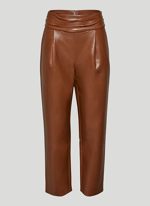 JESSA PANT - High-waisted Vegan Leather pants