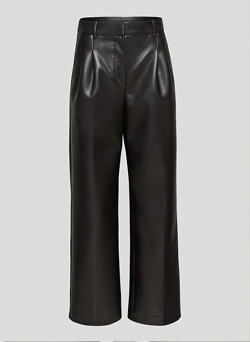 EFFORTLESS PANT - Vegan Leather, high-waisted, wide-leg pants