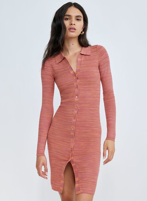 pink aritzia dress