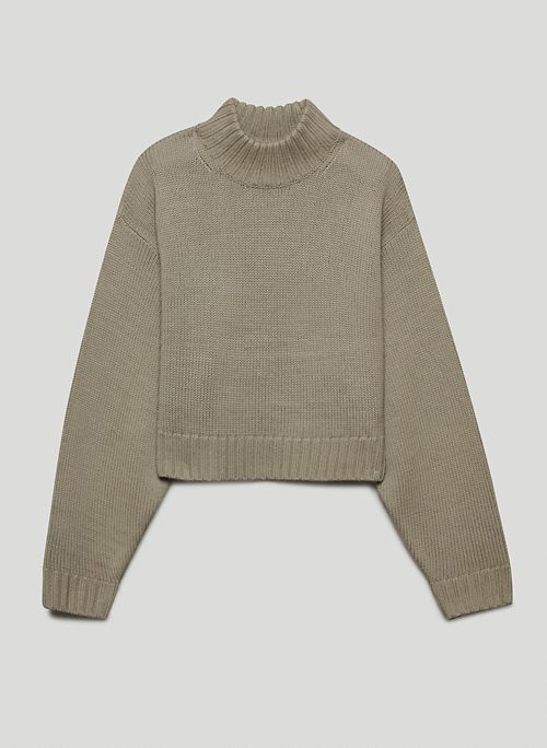 HARPER SWEATER - Merino wool mock-neck sweater