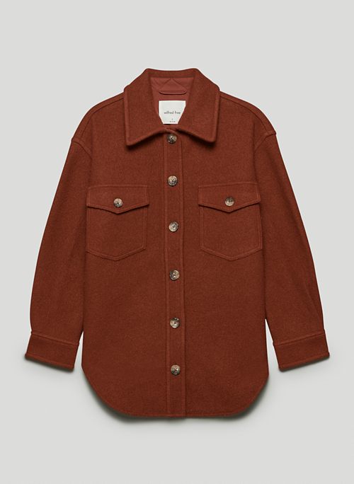 THE GANNA SHIRT JACKET - Relaxed wool shirt jacket
