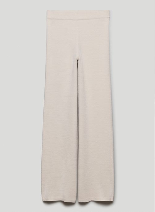 HUSH KNIT PANT - High-waisted chenille pants