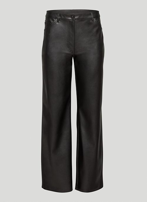 VALERIE PANT - Low-rise Vegan Leather pants