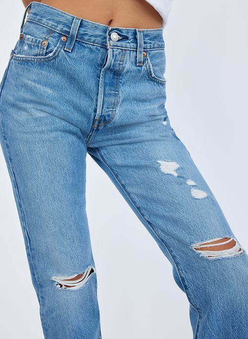 501 LONG - High-waisted, straight-leg jeans
