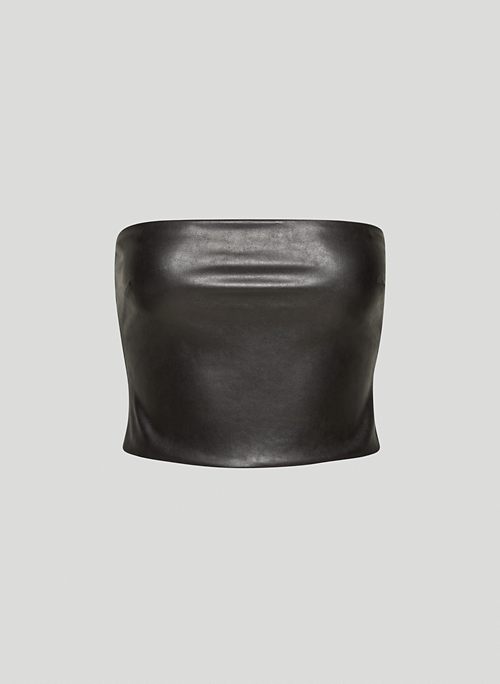ENCLAVE TUBE TOP - Vegan Leather tube top