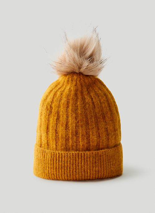 Block S Brawny Cuff Beanie with Pom