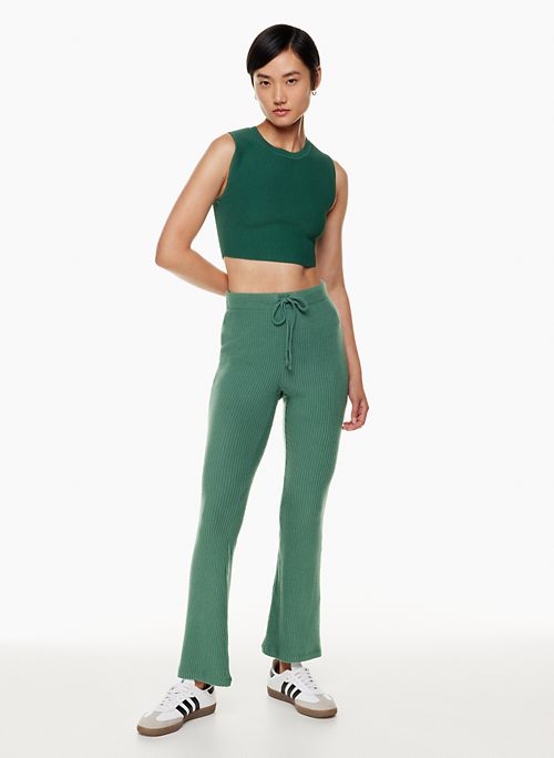 Aritzia TNA Atmosphere Flare Leggings Green Size XXS - $30 New With Tags -  From Delaney