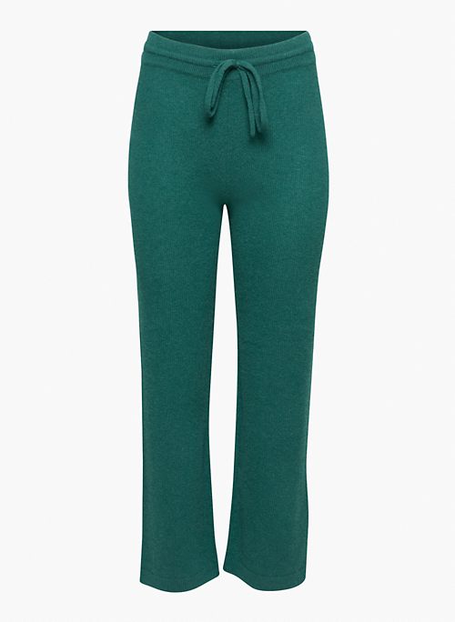 LUXE CASHMERE WIDE PANT - High-waisted wide-leg cashmere pants