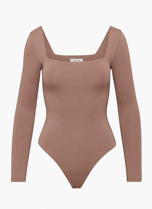 light brown long sleeve onesie