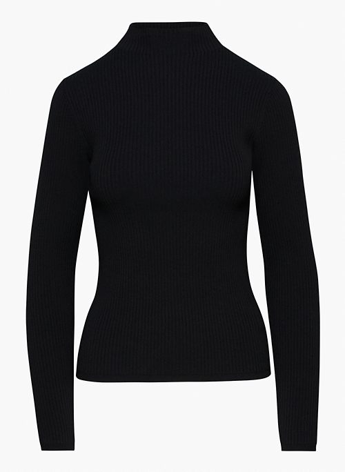 AMER SCULPT KNIT MOCKNECK SWEATER - Knit mock-neck sweater