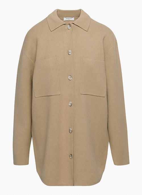 SOCIETY SWEATER - Button-up knit shirt jacket