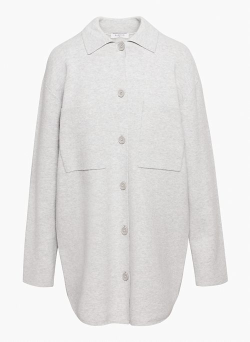 SOCIETY SWEATER - Button-up knit shacket