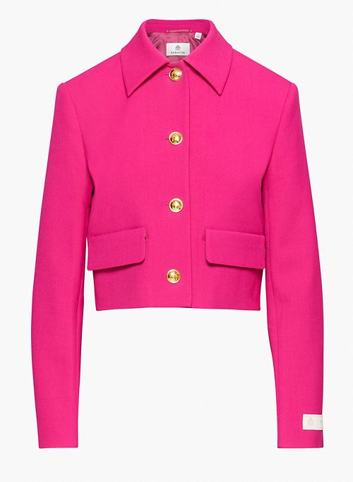 FRANCES JACKET - Button-front blazer jacket