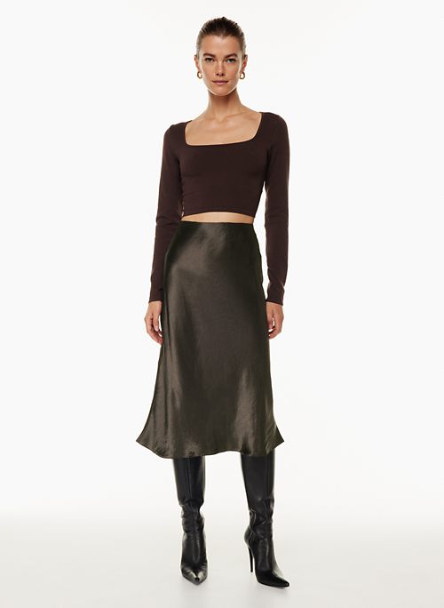 Brown Slip Skirts for Women