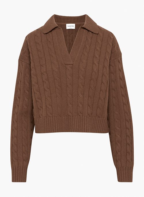 LOTTIE SWEATER - Knit polo sweater