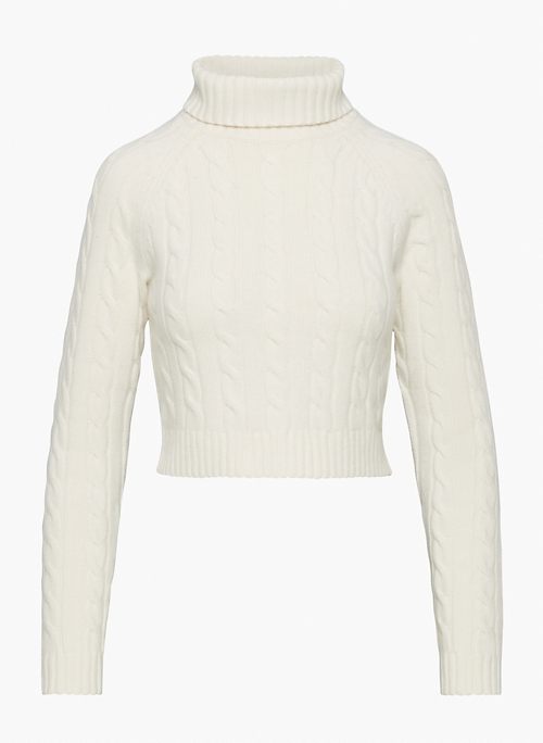 JONES SWEATER - Cable-knit turtleneck sweater