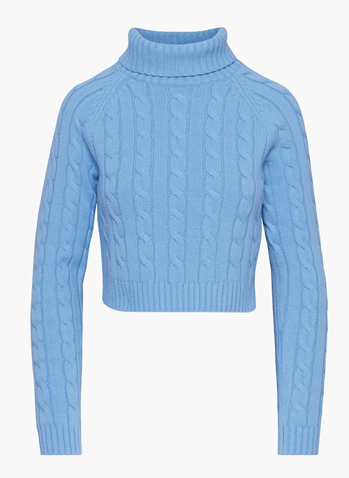 JONES SWEATER - Merino wool and cotton turtleneck sweater