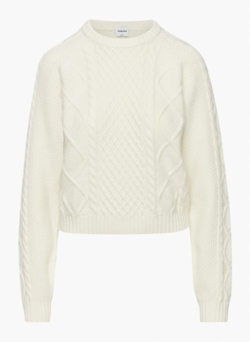 LIMA SWEATER - Merino wool cable-knit sweater