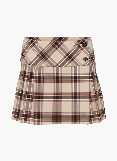 KITRIDGE PLEATED SKIRT - Mid-rise pleated mini skirt