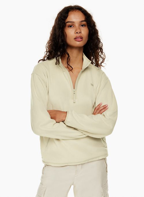 Tna Women's Sno Polar ¼ Zip Sweater in Mullein Size Large