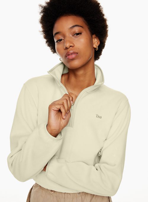 Tna AIRY FLEECE BOYFRIEND CROPPED SWEATSHIRT Aritzia CA