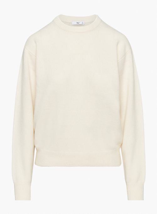 CASHWOOL CREW SWEATER - Cashmere and wool crew-neck sweater