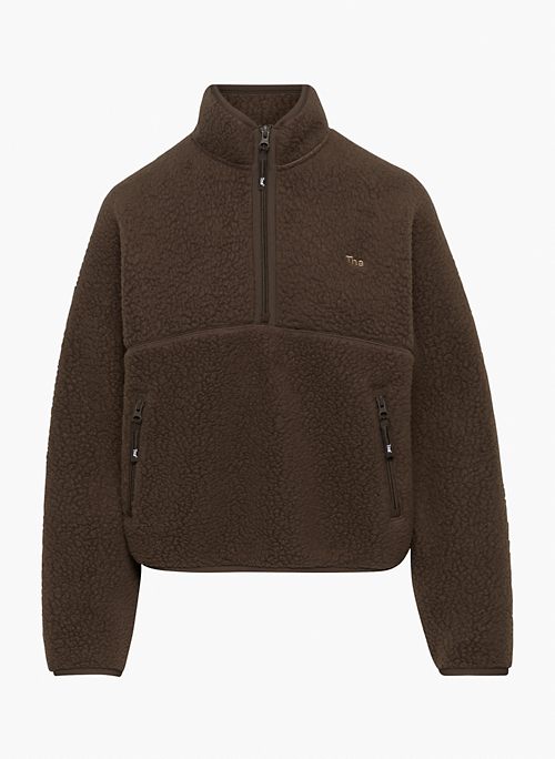 BIGFOOT POLAR ½ ZIP SWEATER - 1/2-zip mock-neck pullover sweatshirt