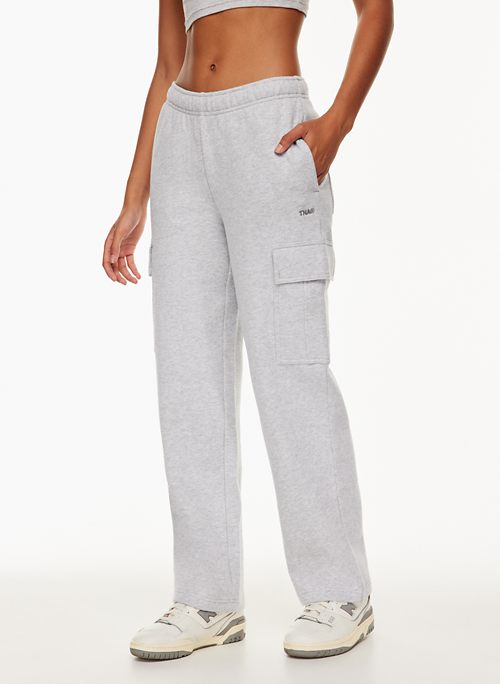 straight leg cargo sweatpants