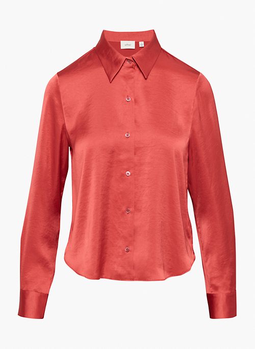 RIZZO SHIRT - Satin button-up shirt
