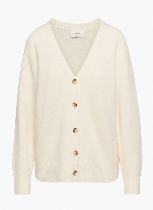 LUXE CASHMERE PARCO SWEATER - V-neck cashmere cardigan