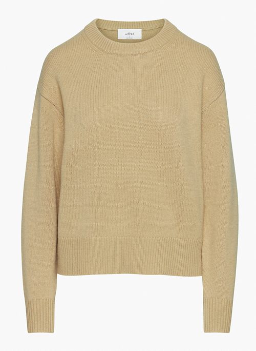 LUXE CASHMERE MARIA SWEATER - Relaxed cashmere crewneck sweater