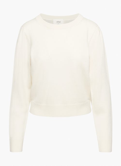 GILDA SWEATER - Merino wool puff-sleeve sweater