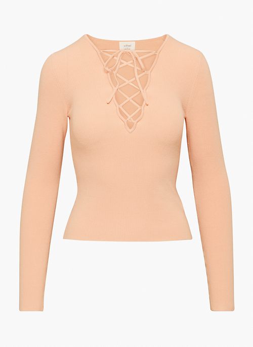 TETHER SWEATER - Lace-up sweater