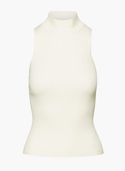 RUMOR SWEATER - Cropped mock-neck sweater tank