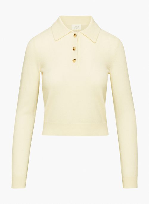 LITELUXE CASHMERE FLORENCE SWEATER - Cashmere polo sweater