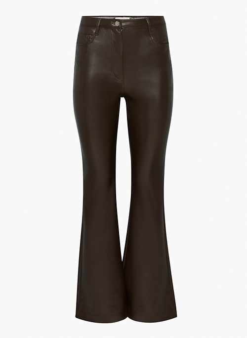 THE MELINA™  FLARE PANT - High-waisted Vegan Leather flare pants