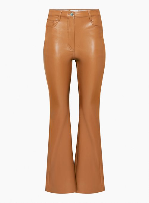 THE MELINA™  FLARE PANT - High-waisted Vegan Leather flare pants