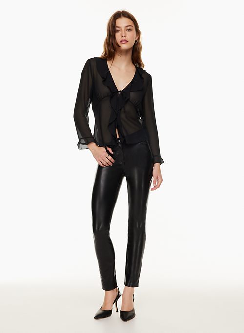 Hollister Faux Leather Pants Black Size 26 - $20 (50% Off Retail) - From  Miah