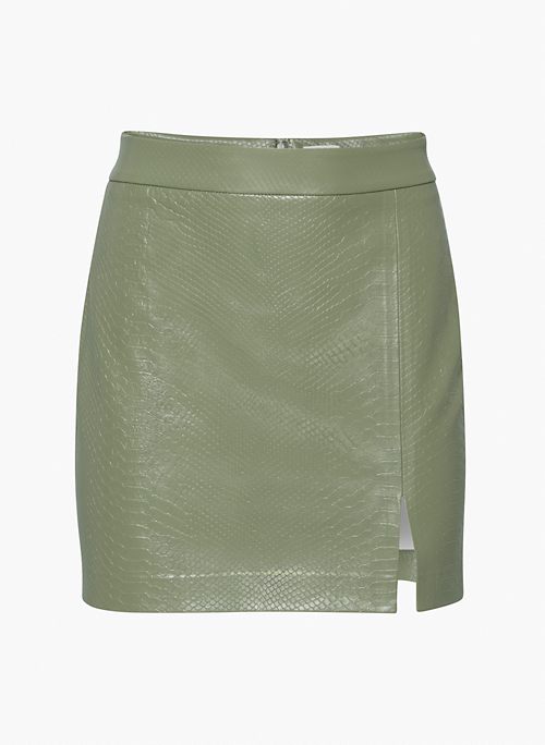 PATIO MINI SKIRT - Vegan Leather mini skirt