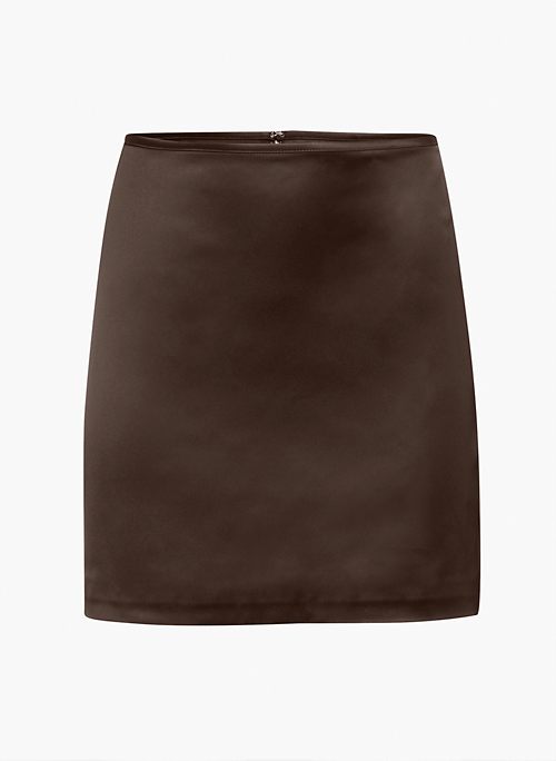 TAVERN SKIRT - High-waisted satin mini skirt