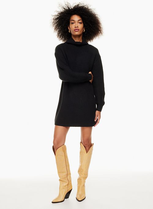 aritzia black sweater dress