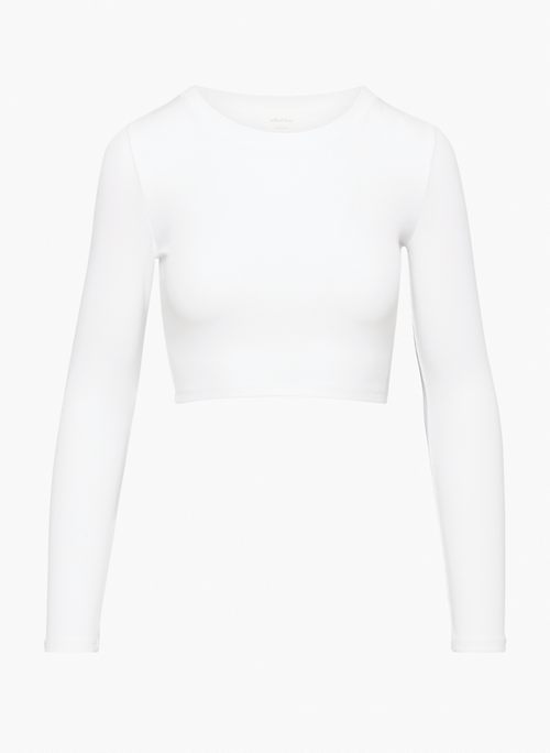 GO-TO CROPPED LONGSLEEVE - Cropped, ribbed crew-neck longsleeve