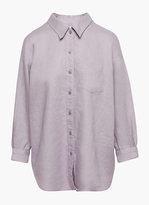 RELAXED LINEN SHIRT - Organic linen button-up shirt