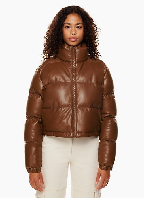 topshop jack faux fur trim puffer jacket