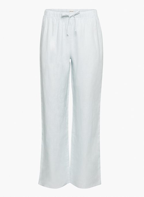 LODGE LINEN PANT - High-waisted organic linen pants